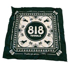 818 Tequila Kendall Jenner Green White Scarf Handkerchief Bandana
